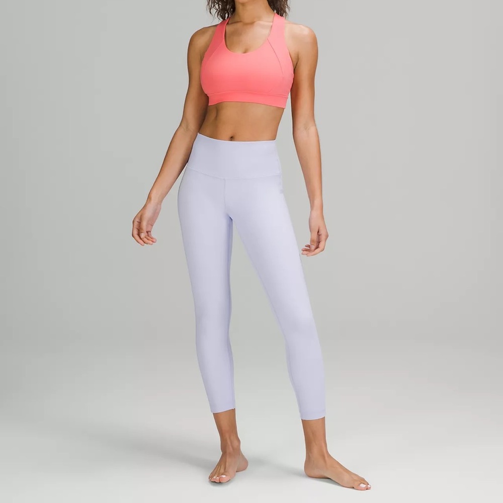 Lululemon light blue high rise luxtreme. Size 4.